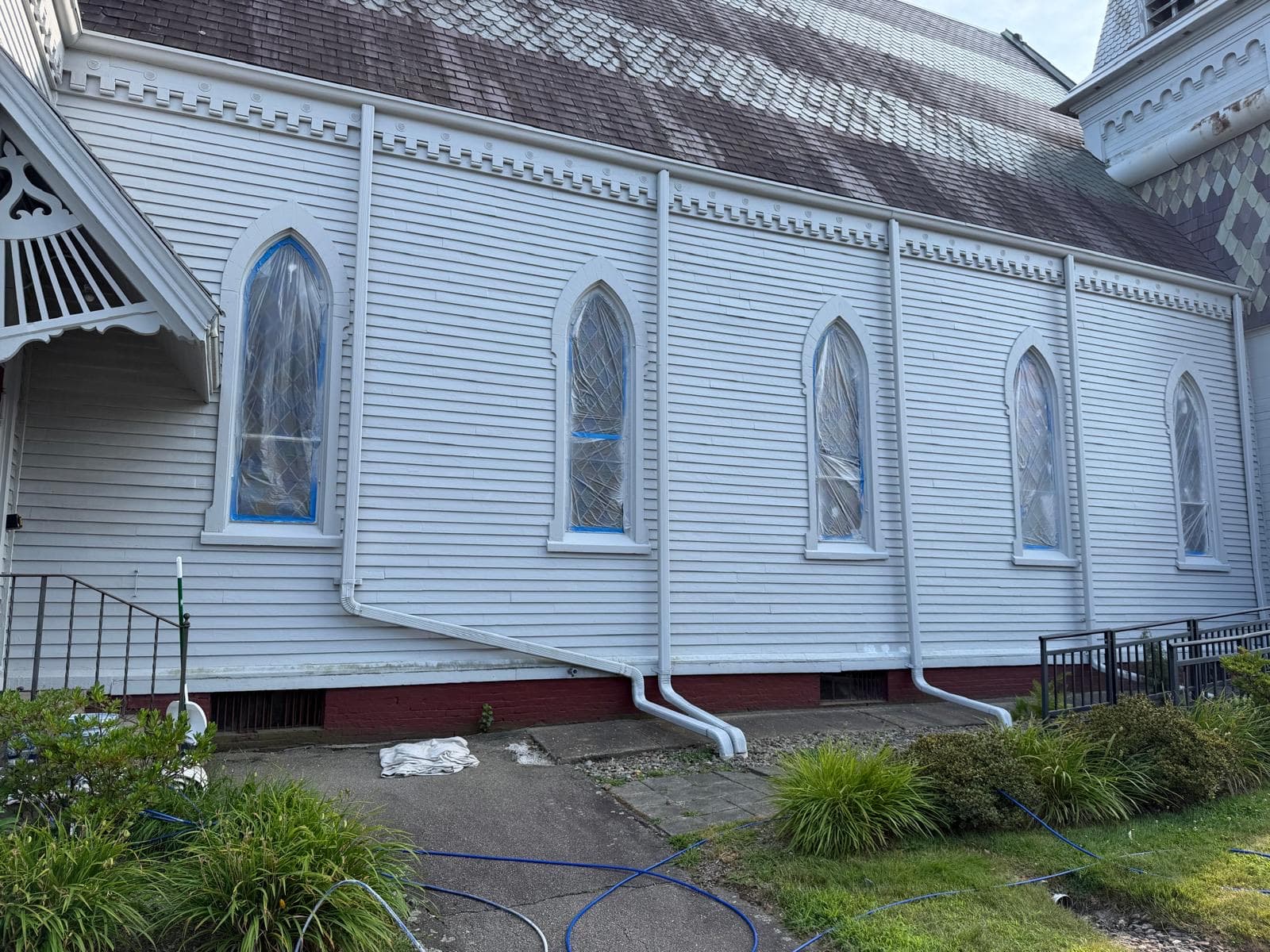 Historic church exterior painted by MF Remodeling Services in Massachusetts